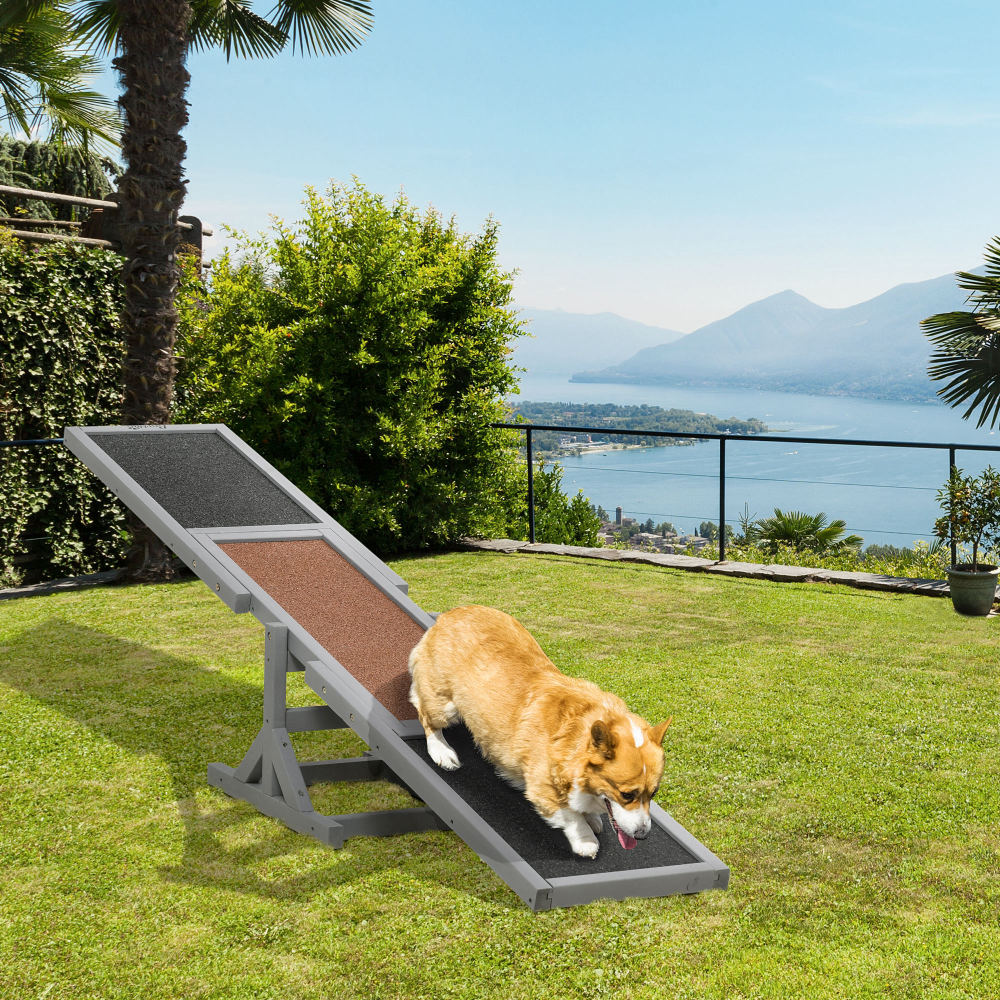 Pet X Supplies & Tack Howell Mi - PawHut Wooden Dog Agility Seesaw for