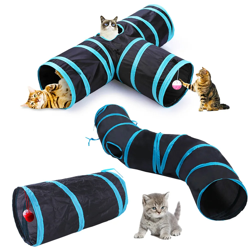 Cat Tunnel Toy - Cat Tunnel Foldable Pet Supplies Cat
