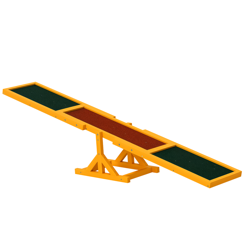 Pet X Supplies & Tack Howell Mi - PawHut Wooden Dog Agility Seesaw for