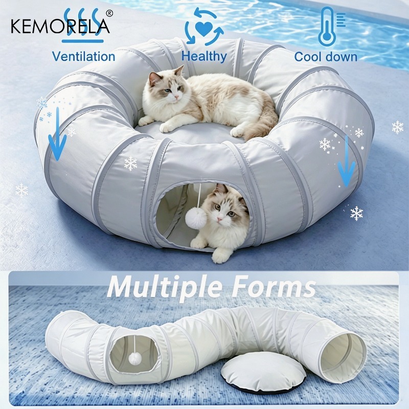 KEMORELA Summer Cooling Cat Tu - đánh giá và giá Cat Tunnel Toy
