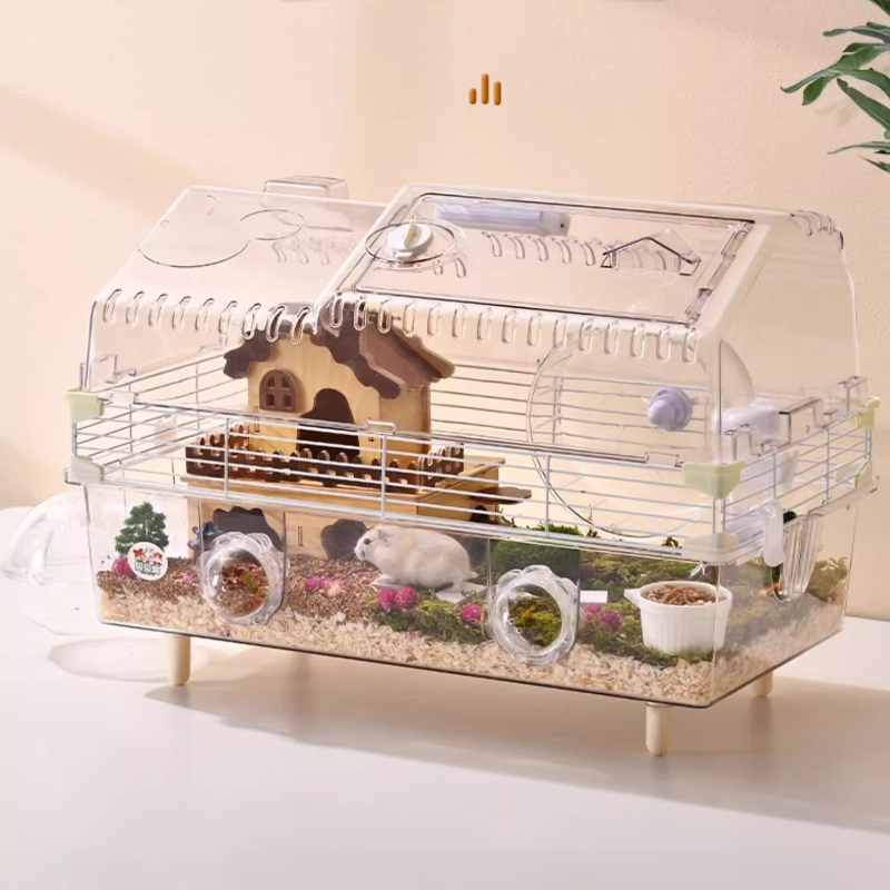 ‌Hamster Cage with Large View  - đánh giá và giá Hamster Cage Wheel