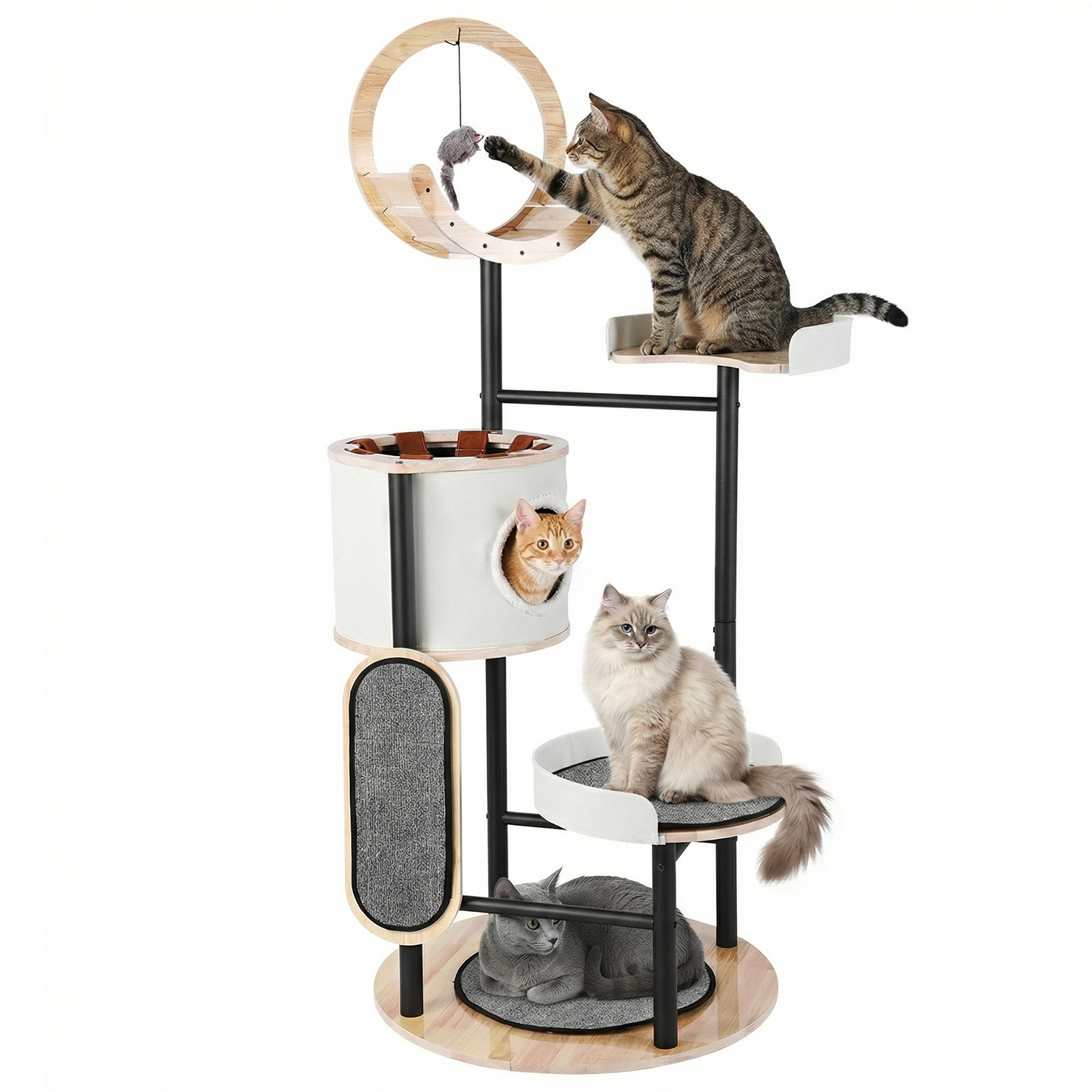 66-Inch Cat Tree with Scratchi - đánh giá và giá Pet X Supplies & Tack Howell Mi