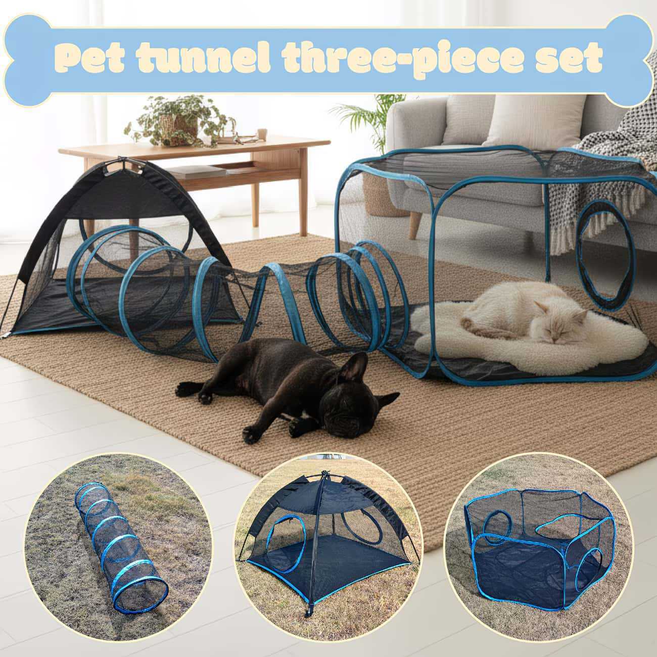 Foldable Portable Breathable P - đánh giá và giá Cat Tunnel Toy