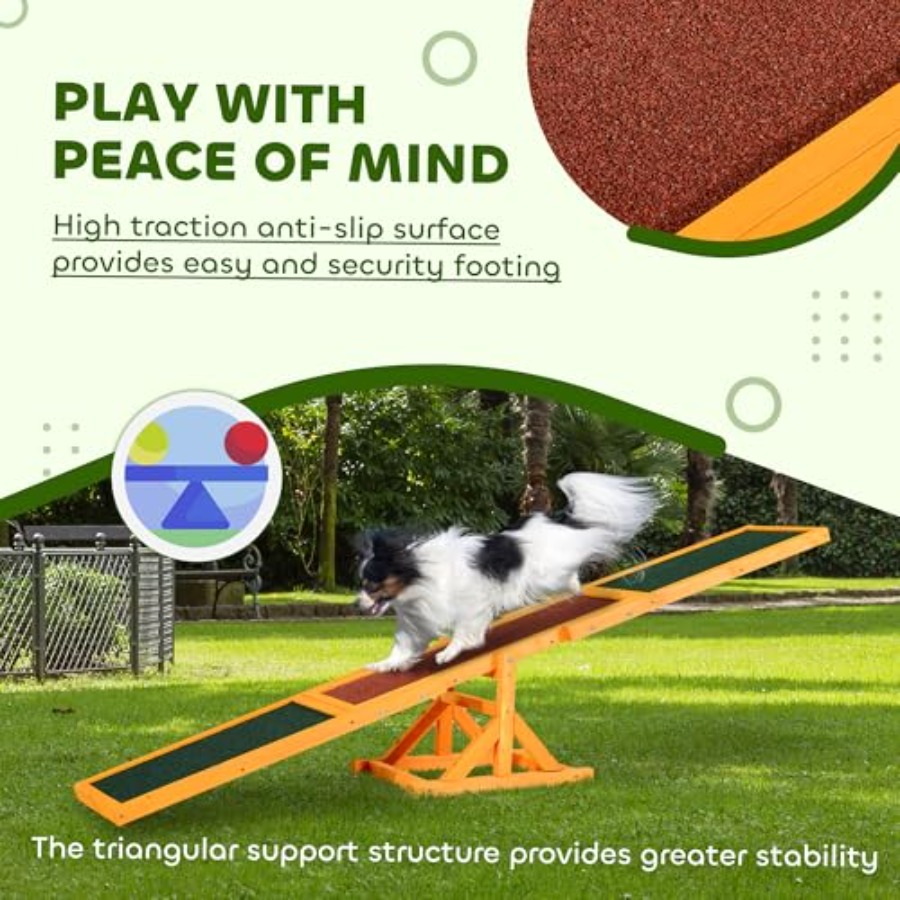Wooden Dog Agility Seesaw for  - đánh giá và giá Pet X Supplies & Tack Howell Mi