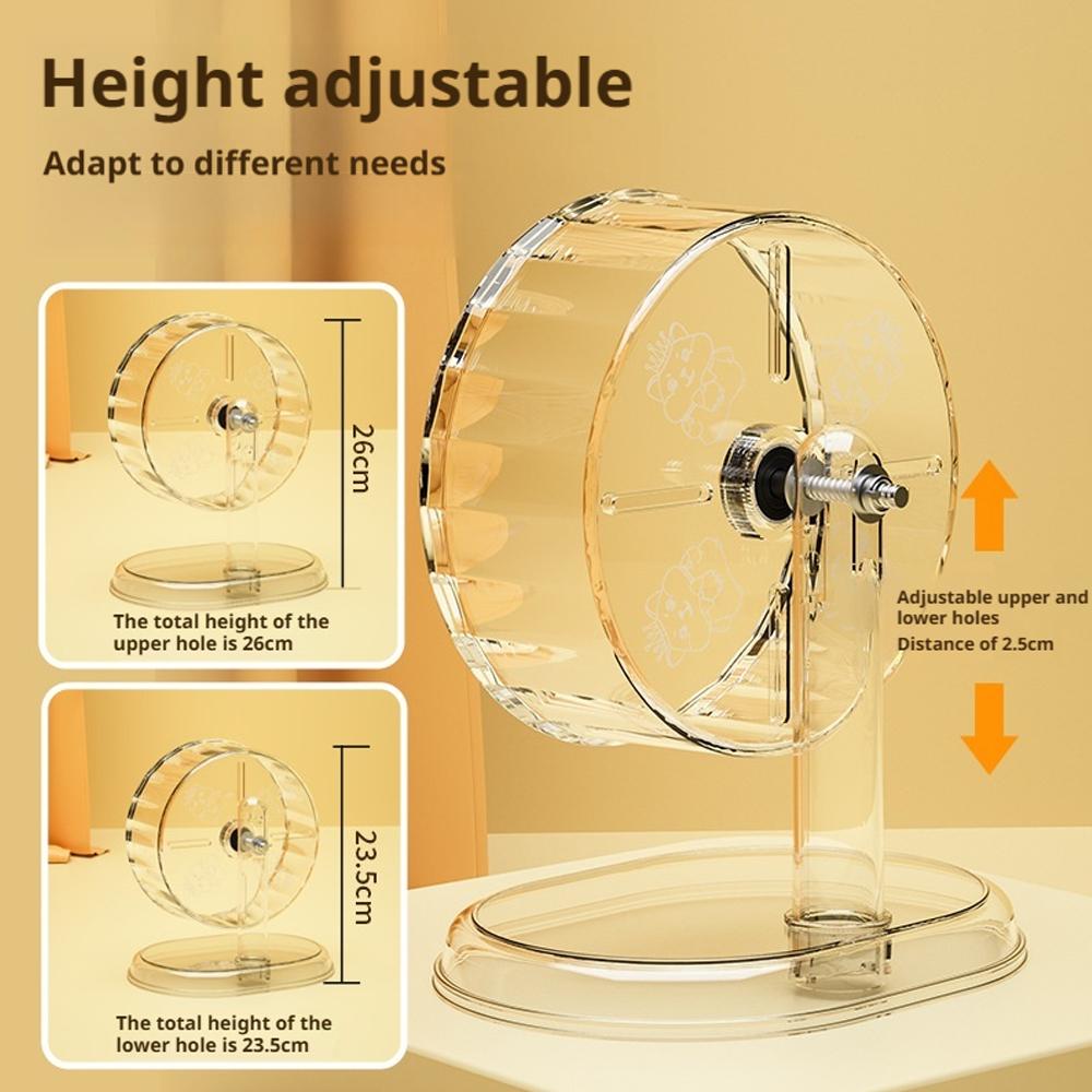 Transparent Silent Dual Bearin - đánh giá và giá Hamster Cage Wheel