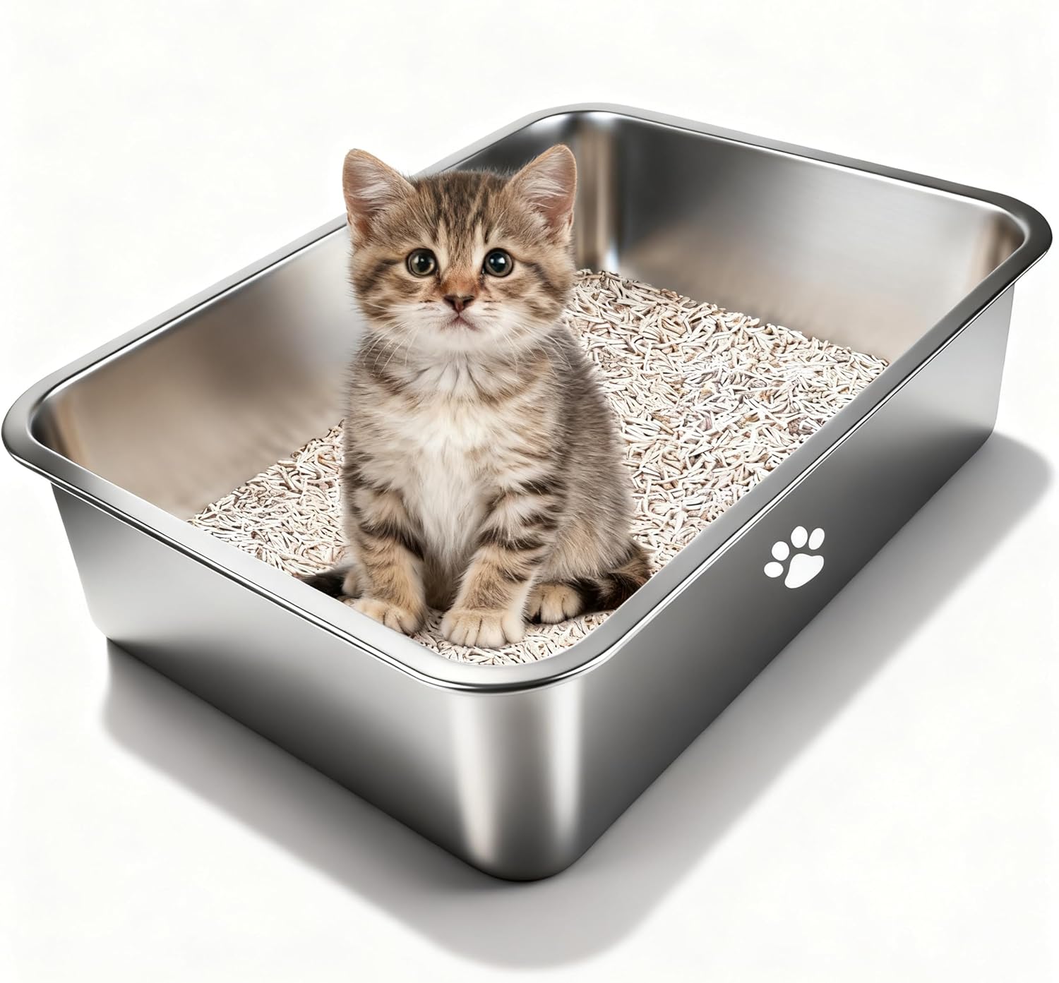 Stainless Steel Cat Litter Box - đánh giá và giá Pet X Supplies & Tack Howell Mi