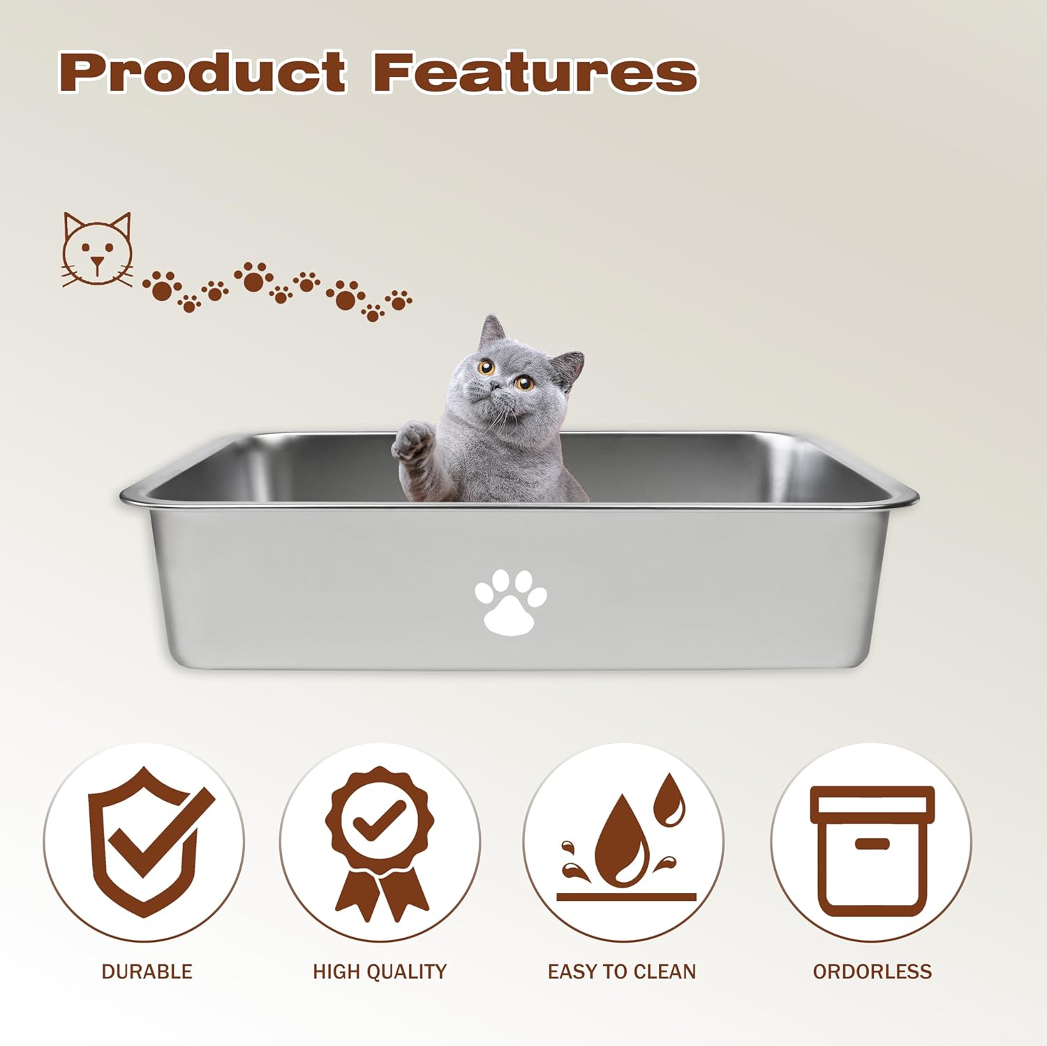Stainless Steel Cat Litter Box - đánh giá và giá Pet X Supplies & Tack Howell Mi